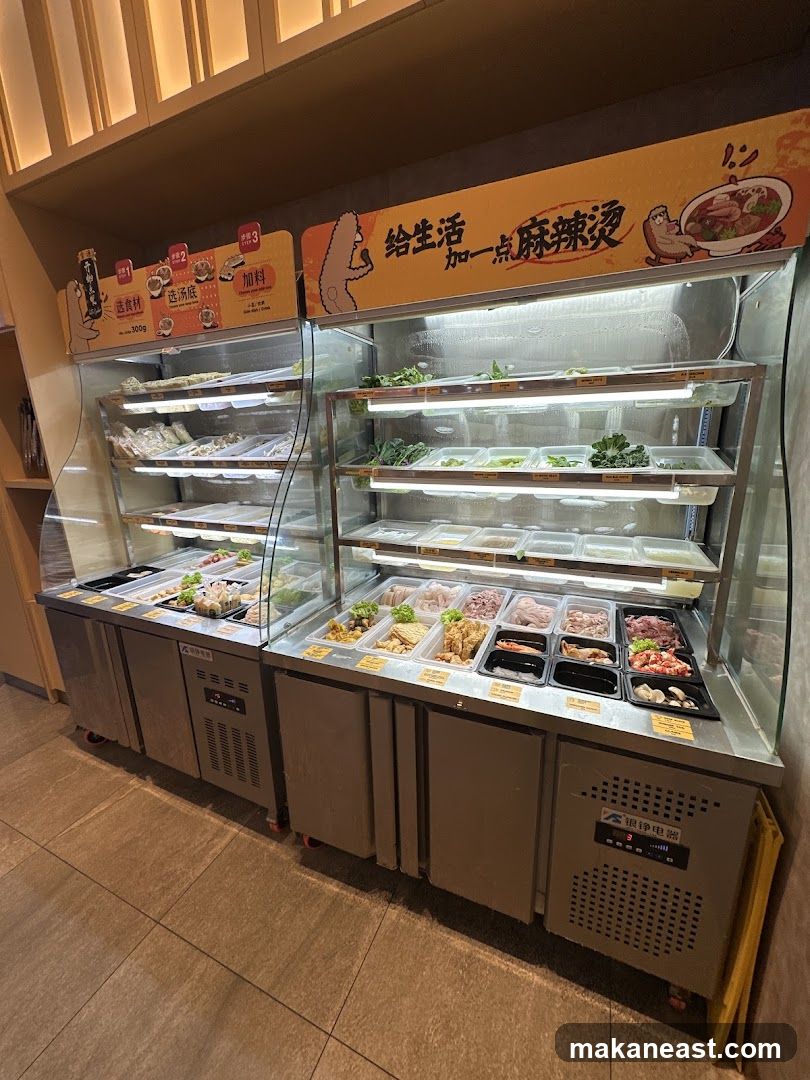 Hot Pot Ingredients Display
