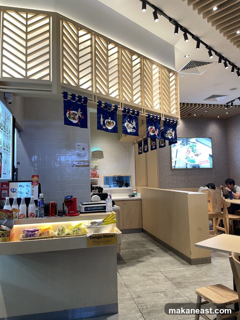 Restaurant Interior with Food Display