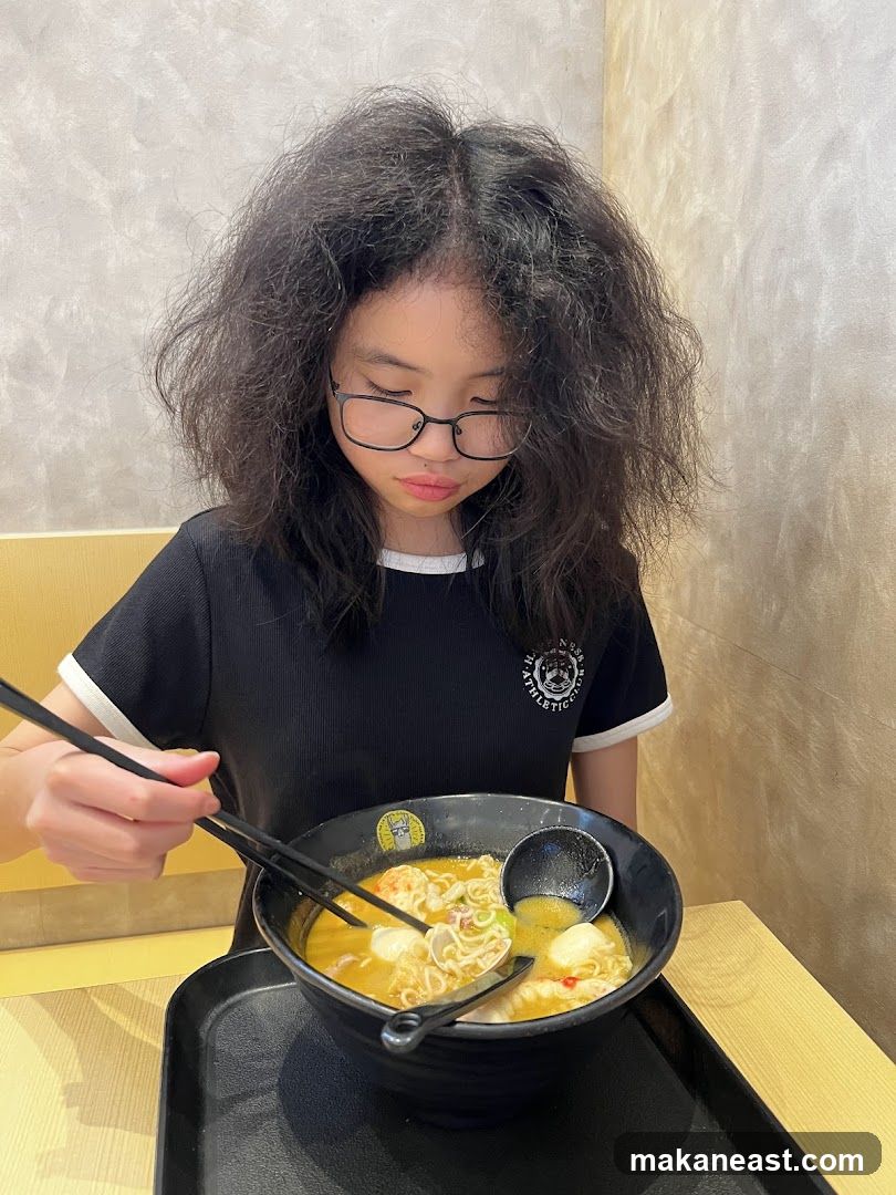 Girl Eating Ramen