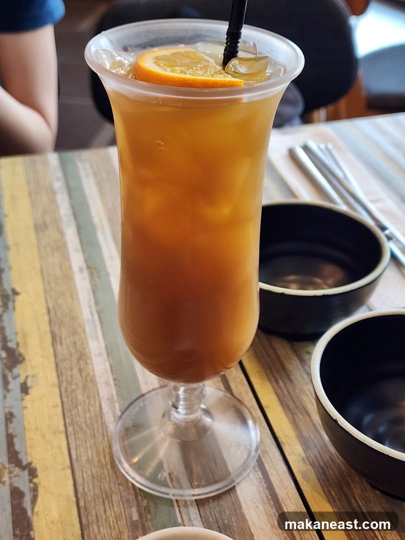 Iced Tea with Orange Slice