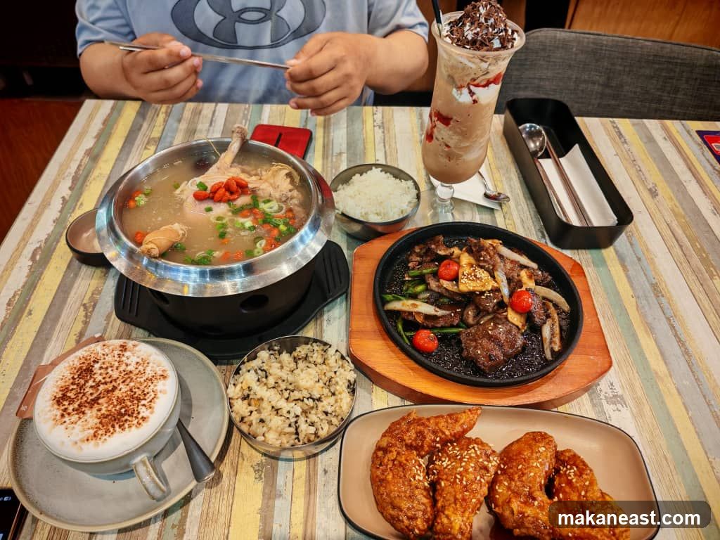 Table with Korean Food