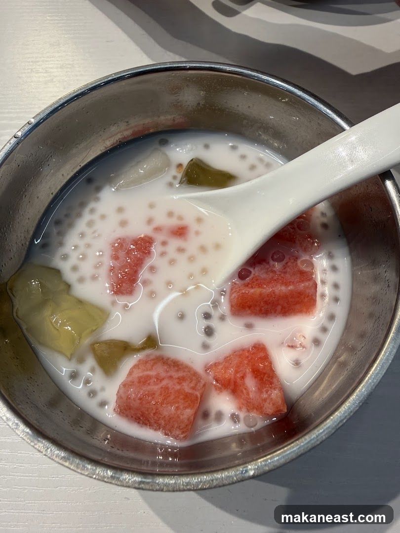 Dessert with Watermelon and Tapioca