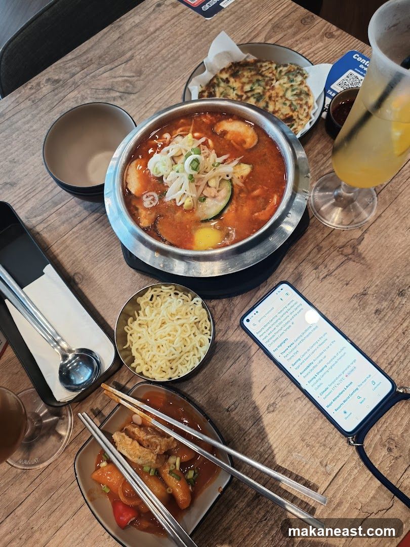 Korean Food Spread