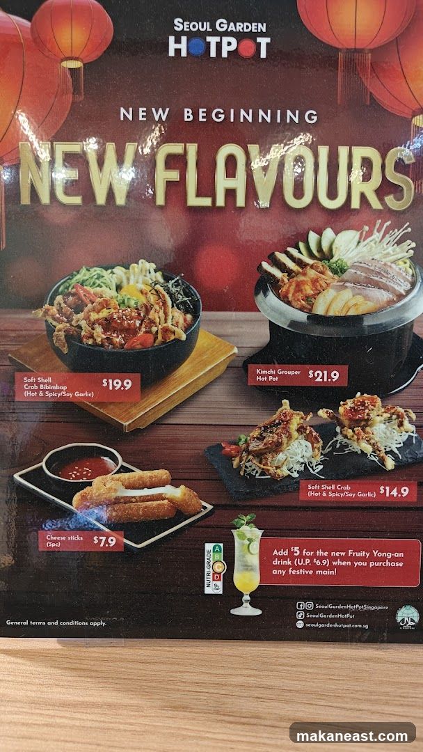Seoul Garden Hotpot New Flavours Menu