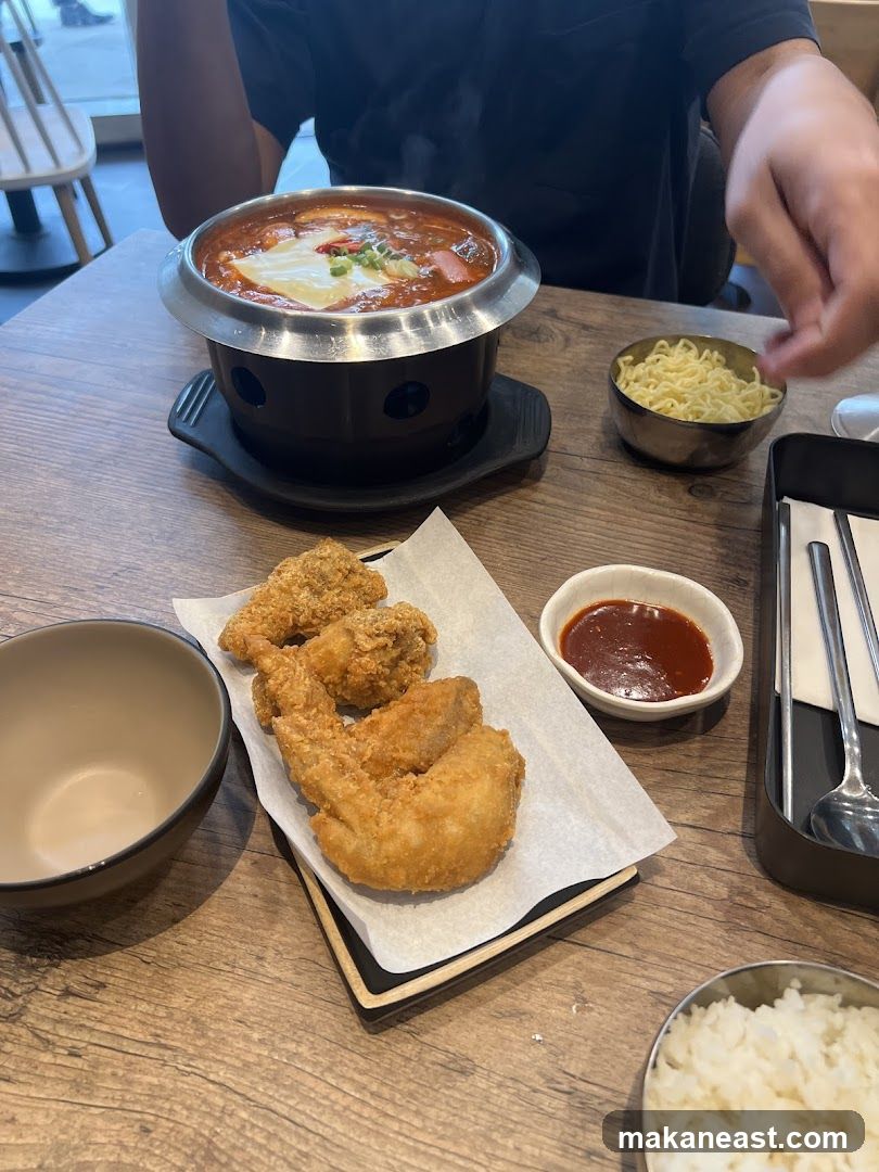Korean Stew and Fried Chicken