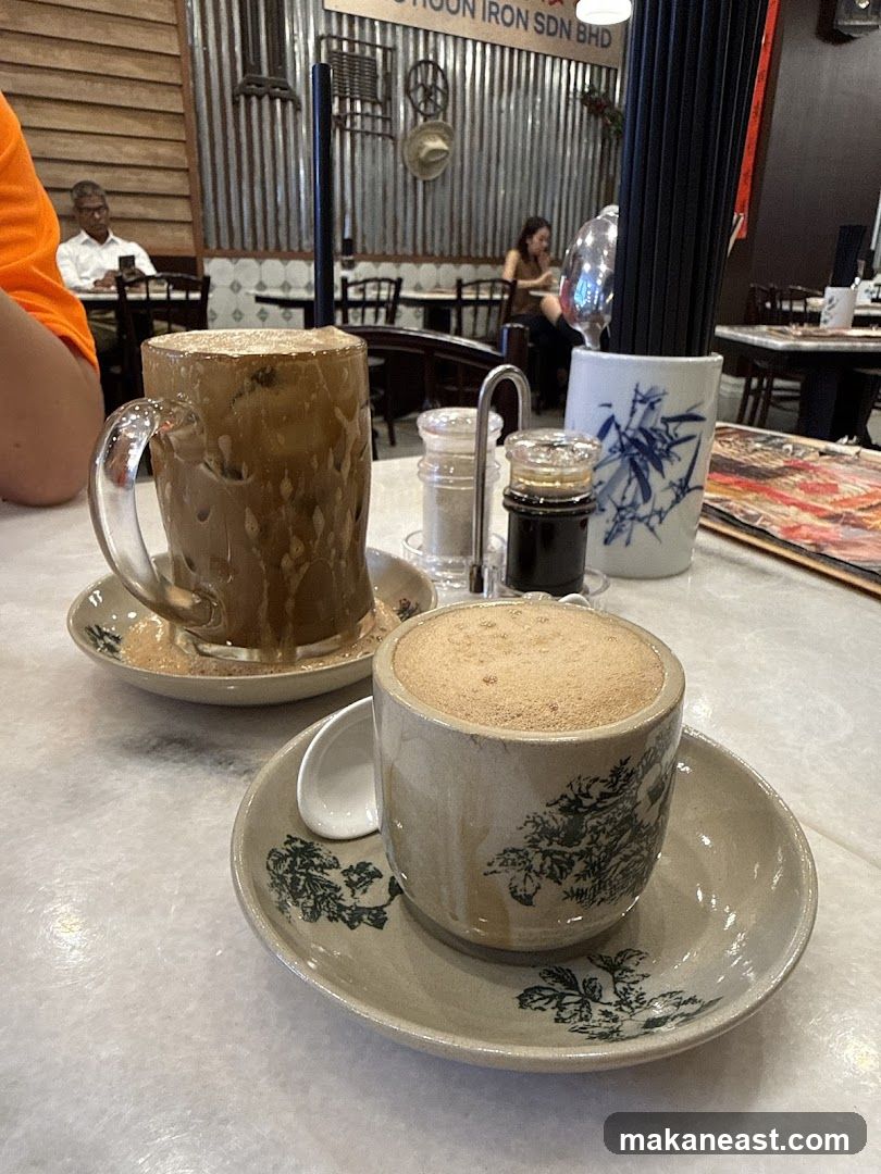Coffee and Tea at a Cafe