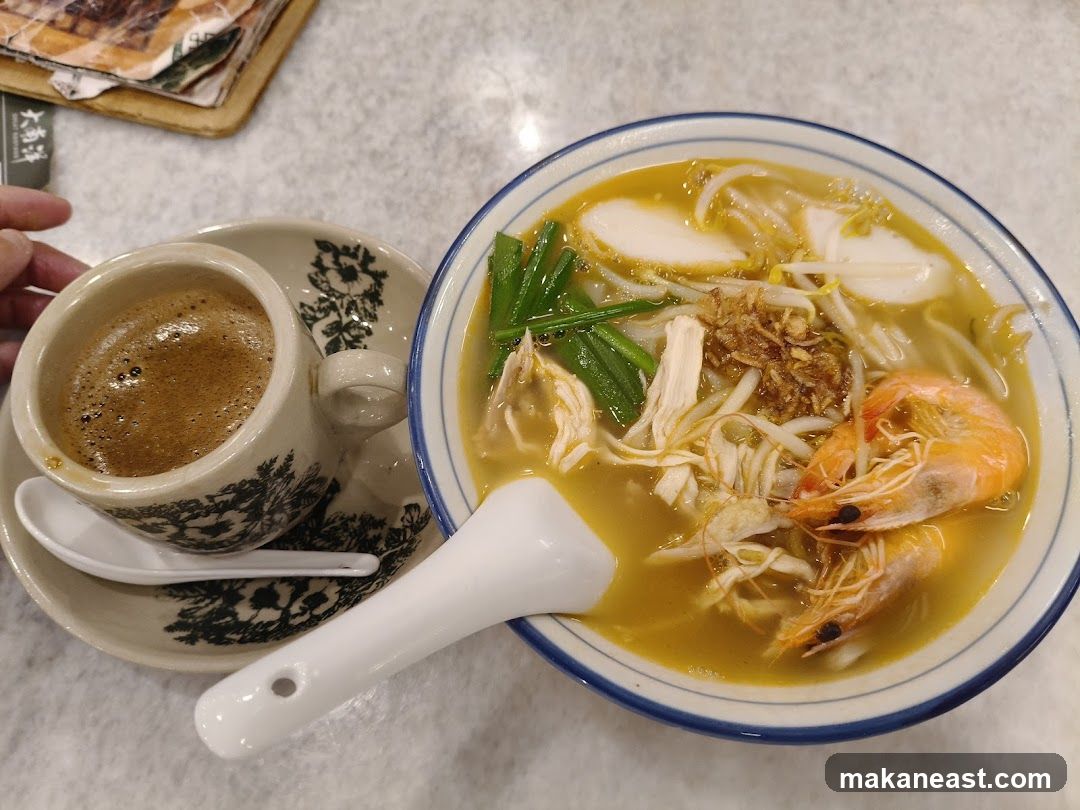 Noodle Soup and Coffee