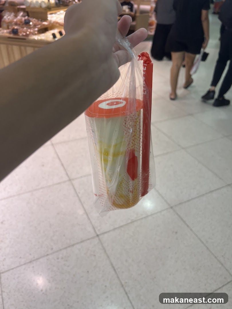 Beverage in Plastic Bag