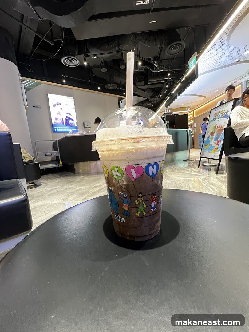 Chocolate Drink with Sesame Street Characters