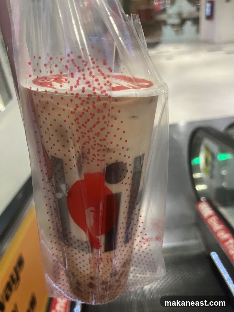 Bubble Tea in Plastic Bag