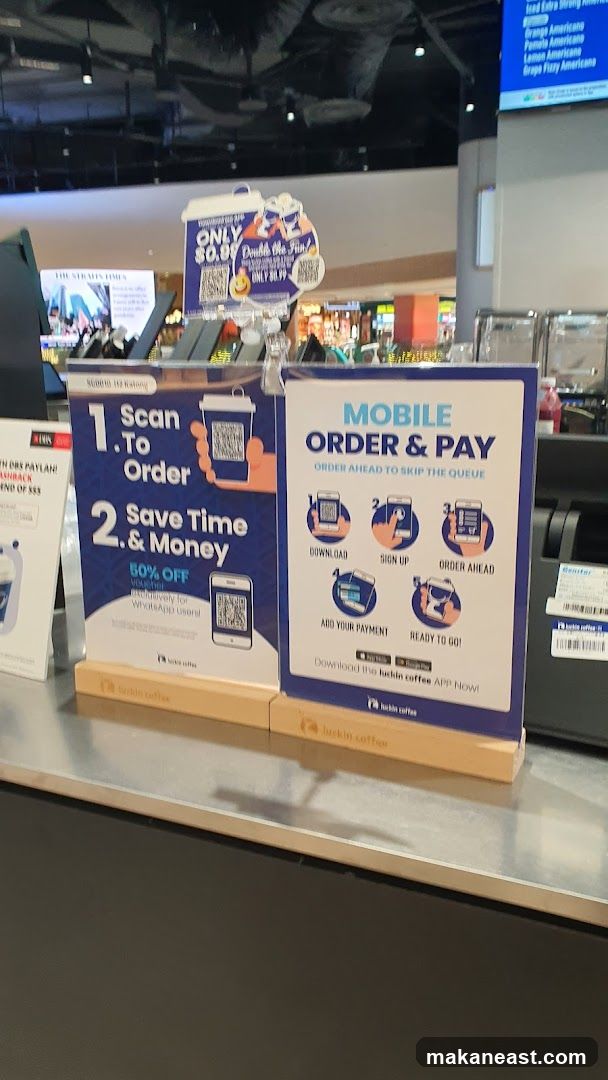 Mobile Order and Pay Signage