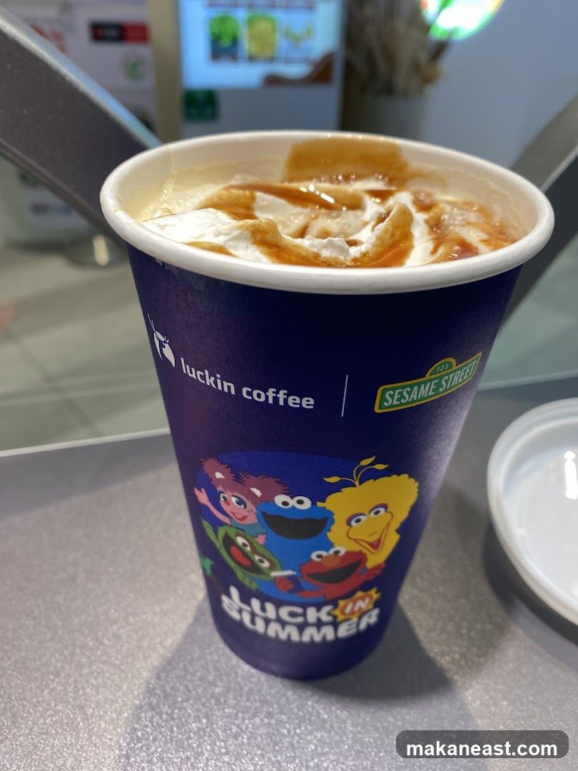 Coffee Drink with Sesame Street Characters