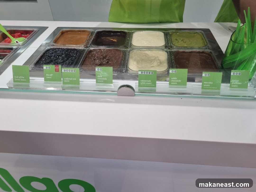 Dessert Toppings Display