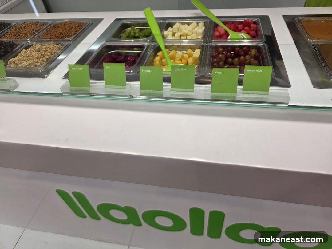 Frozen Yogurt Toppings Bar