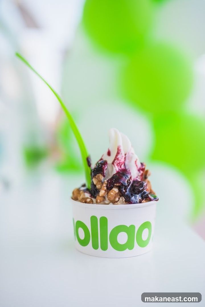 Frozen Yogurt with Toppings