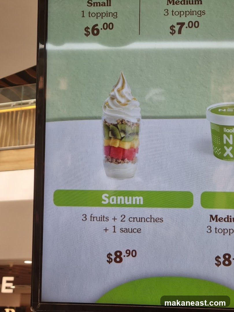 Dessert Menu