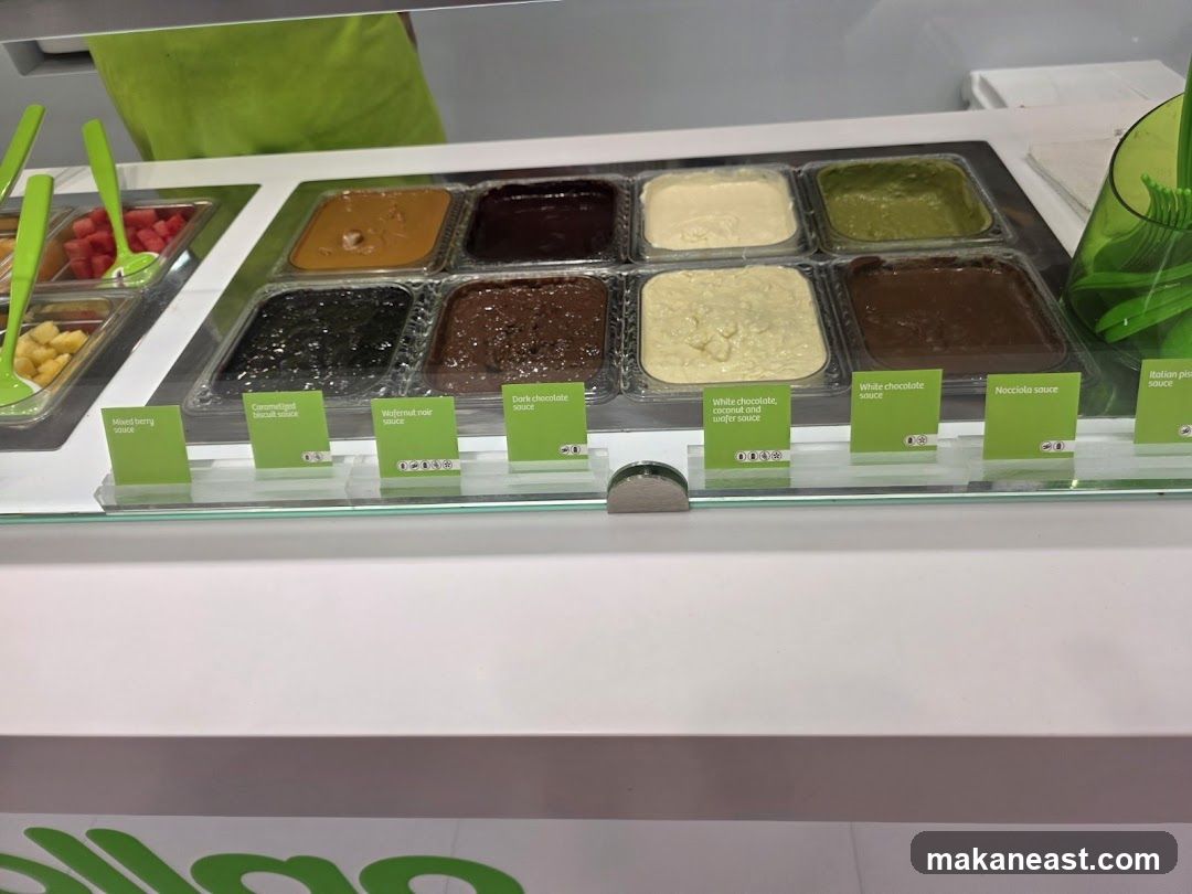 Dessert Toppings Display