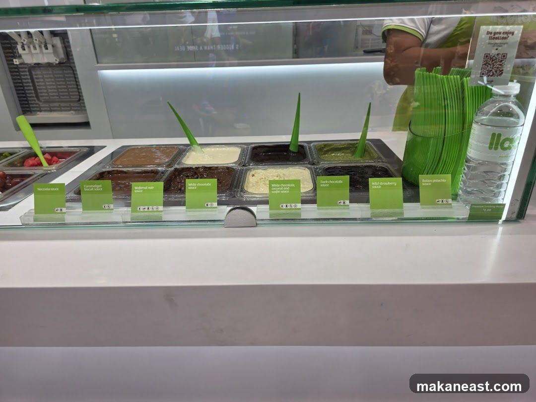 Dessert Toppings Display