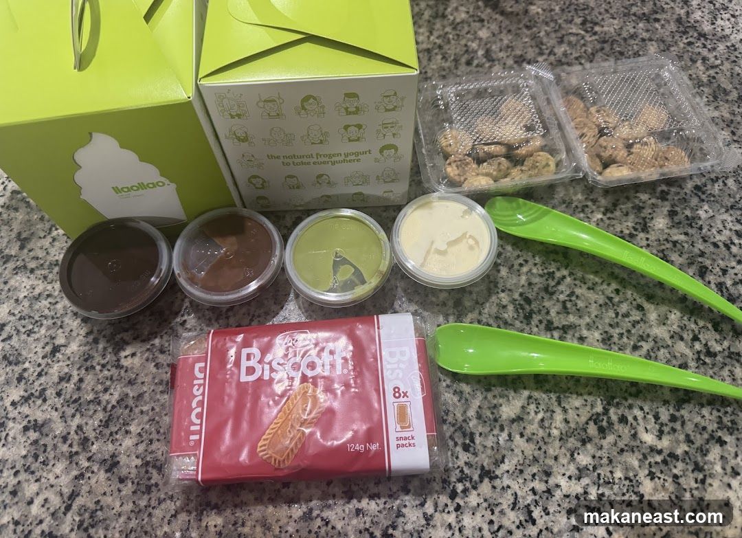 Yogurt and toppings