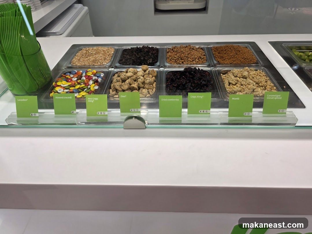 Toppings Display