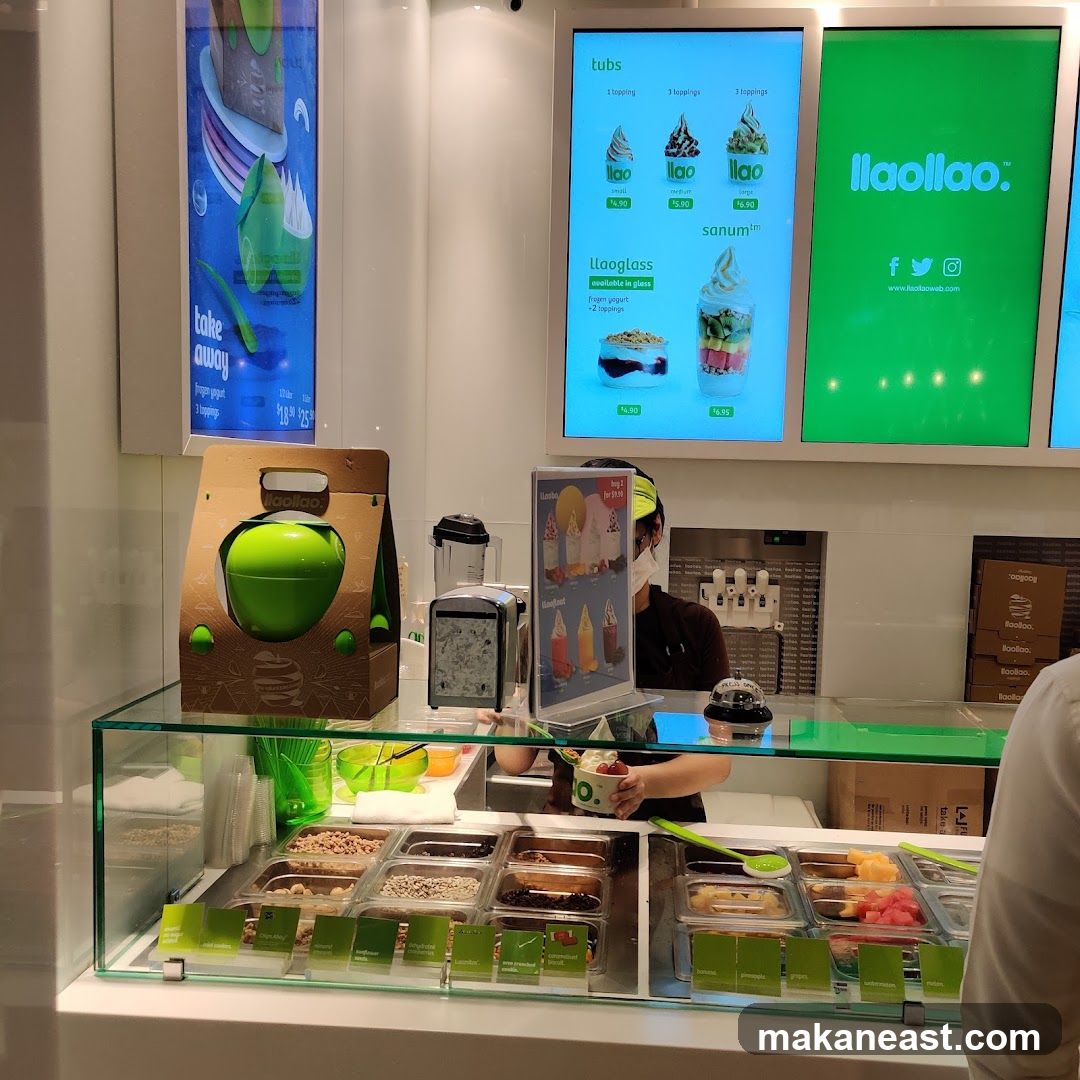 Frozen Yogurt Shop Counter
