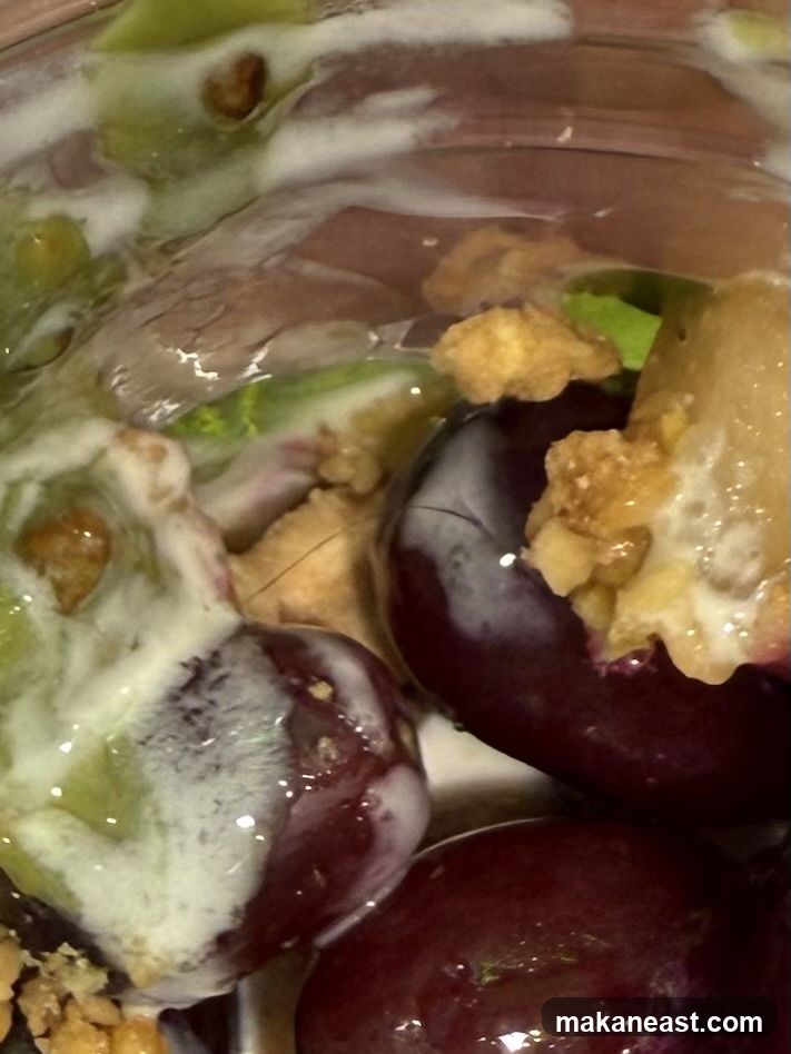 Fruit Salad with Yogurt and Crumble