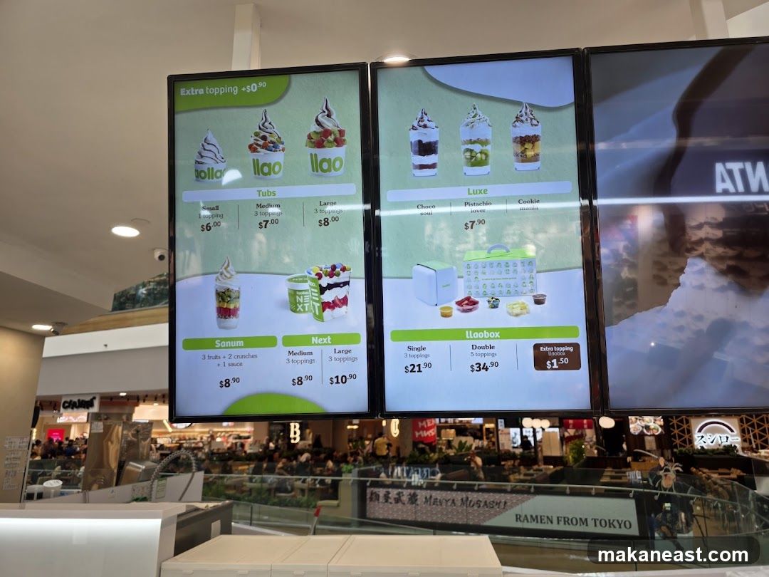 llaollao Menu