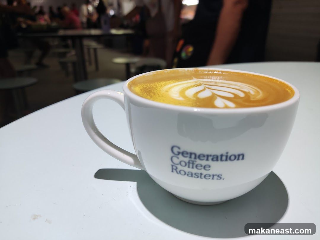 Latte with latte art