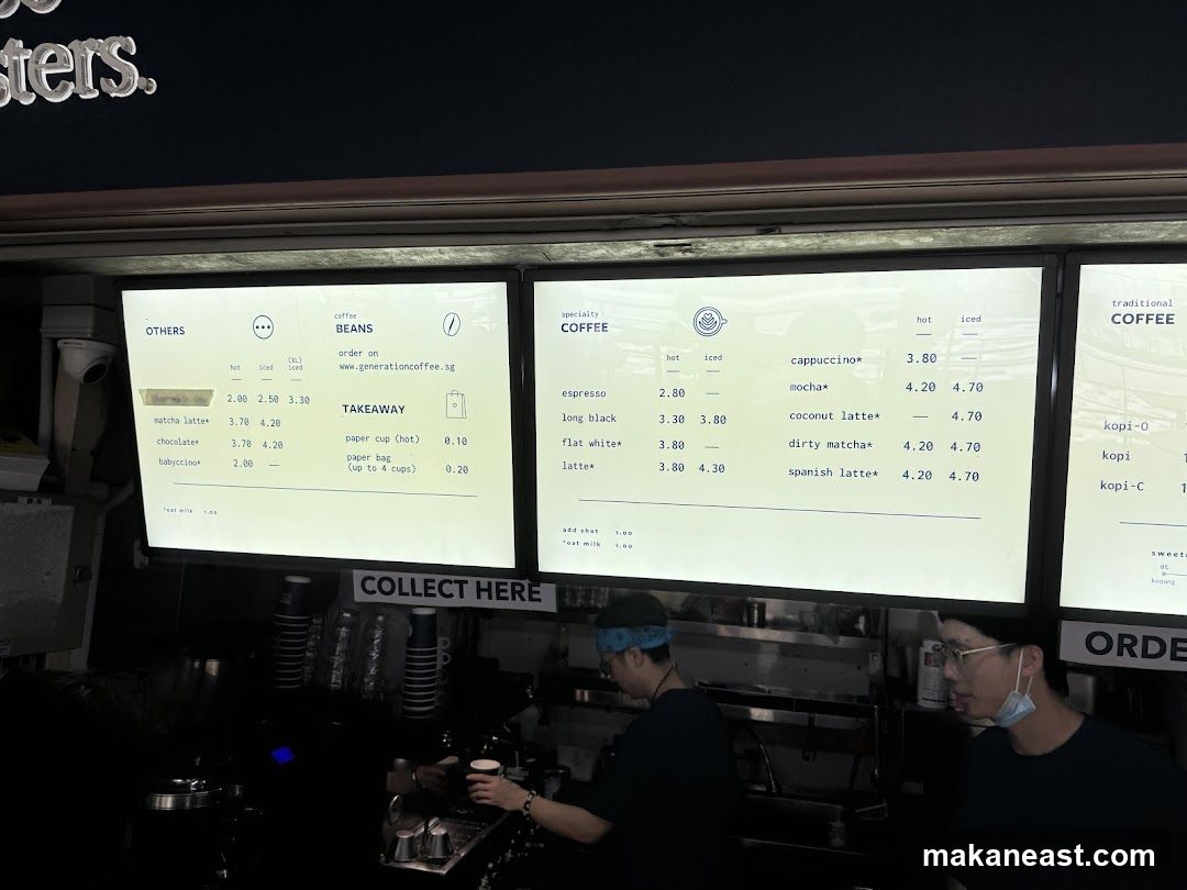 Coffee Menu
