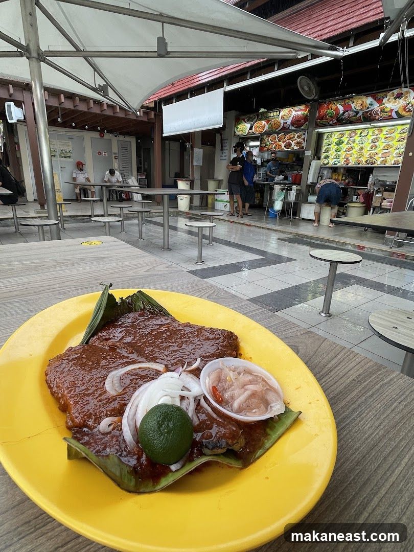 Food at an outdoor eatery