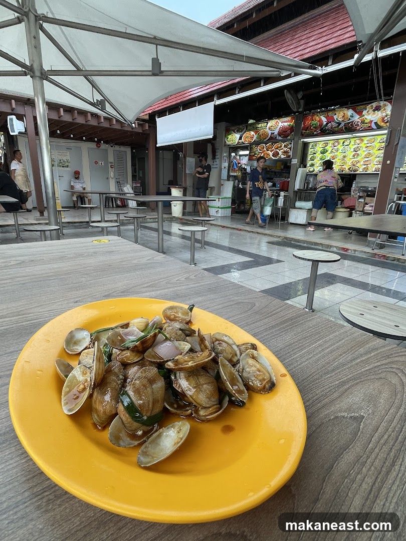 Food Stall with Menu and Seating