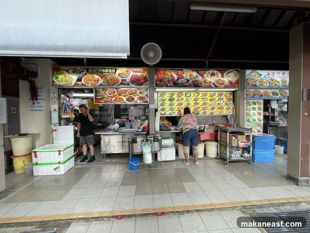 Food Stalls with Menu Displays