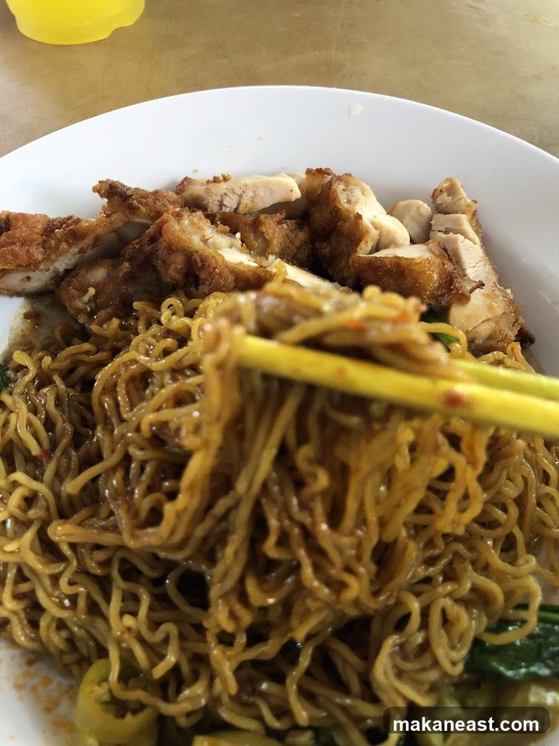 Noodles with Fried Chicken