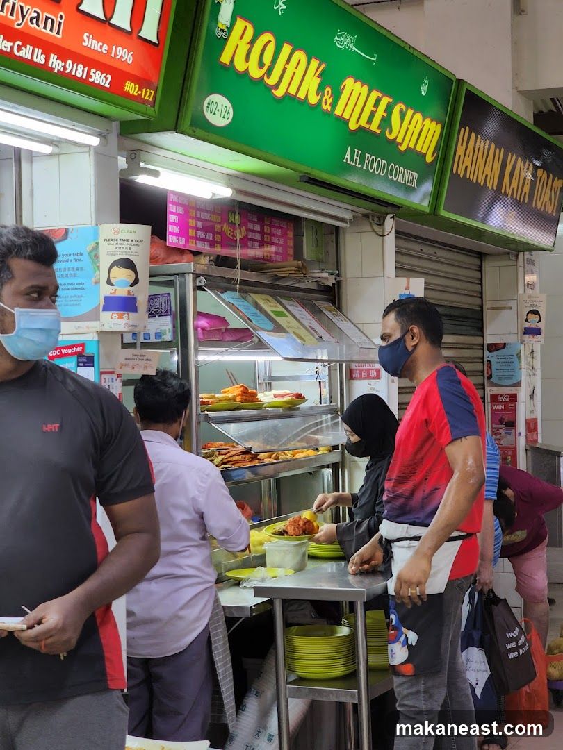 Food Stall with Customers