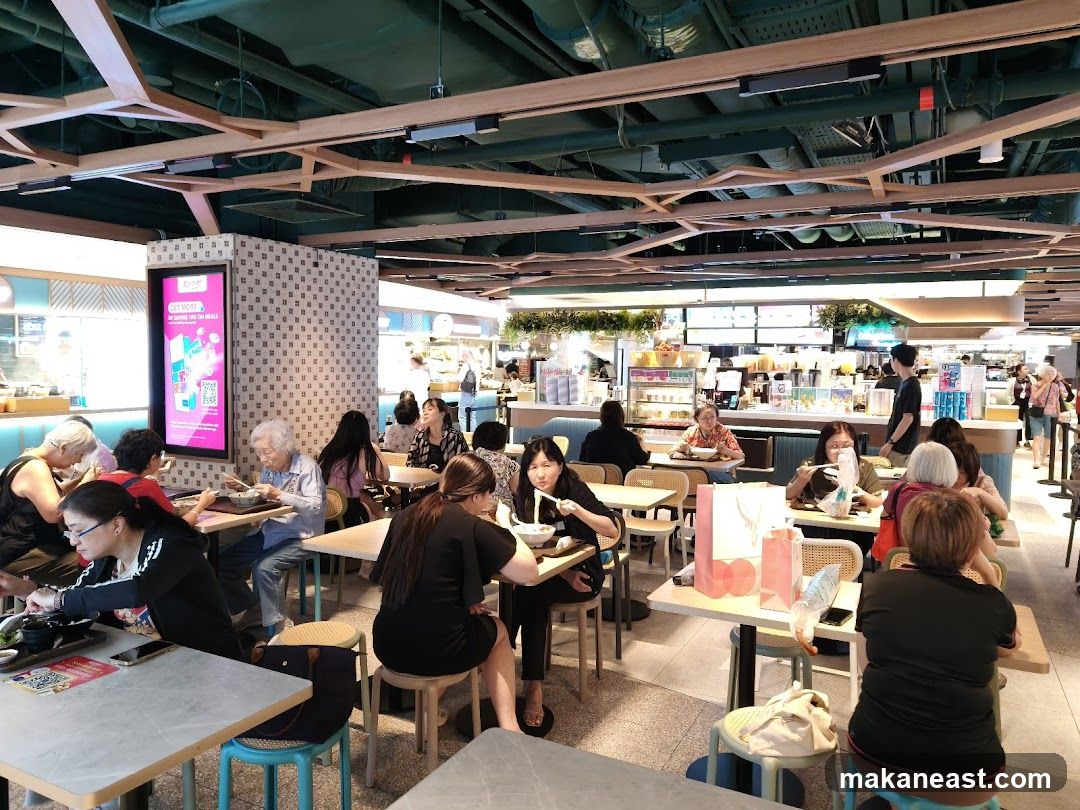 Food court with diners