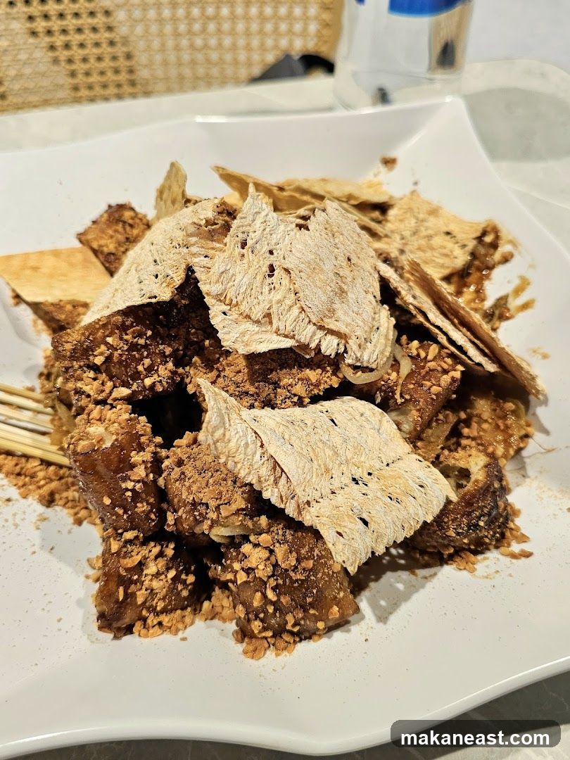 Fried Snack with Toppings