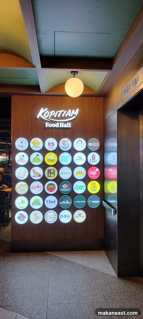 Kopitiam Food Hall Signage