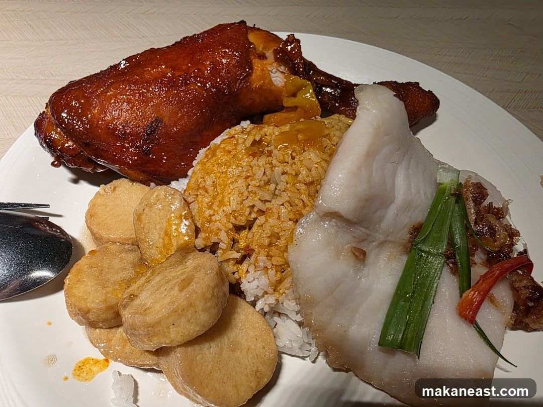 Chicken and Fish Rice Plate