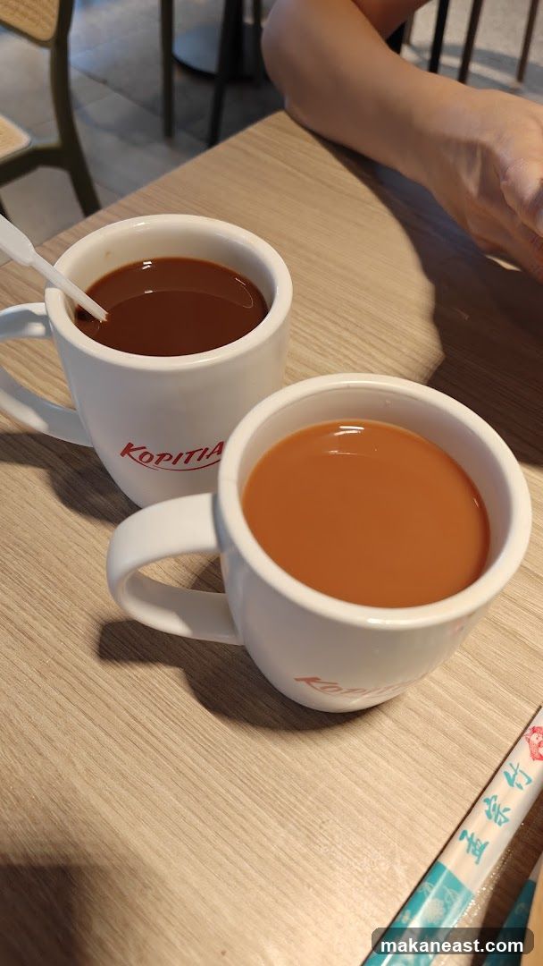Two cups of coffee on a table