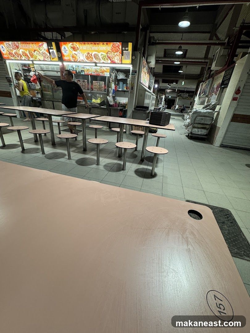 Food Stall with Seating Area