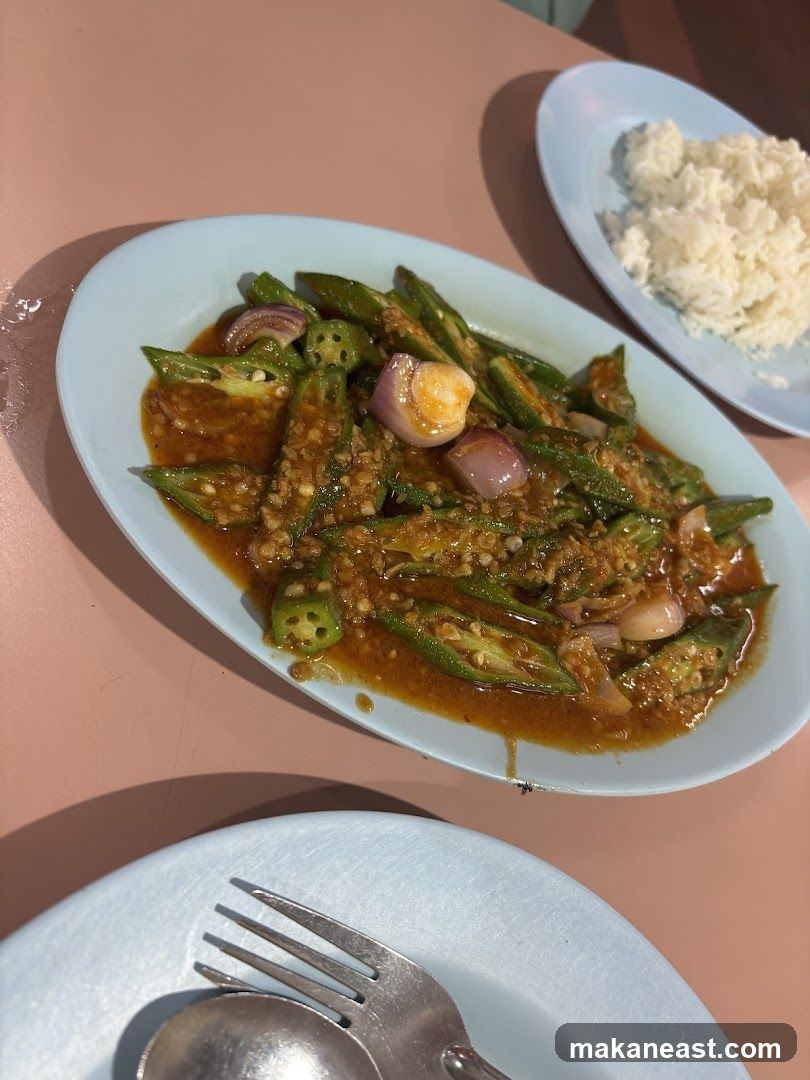 Spicy Okra Dish with Rice