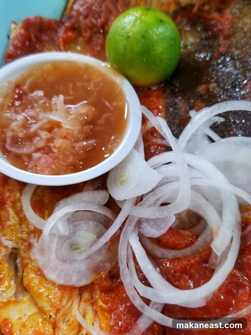 Fish with Sauce and Lime
