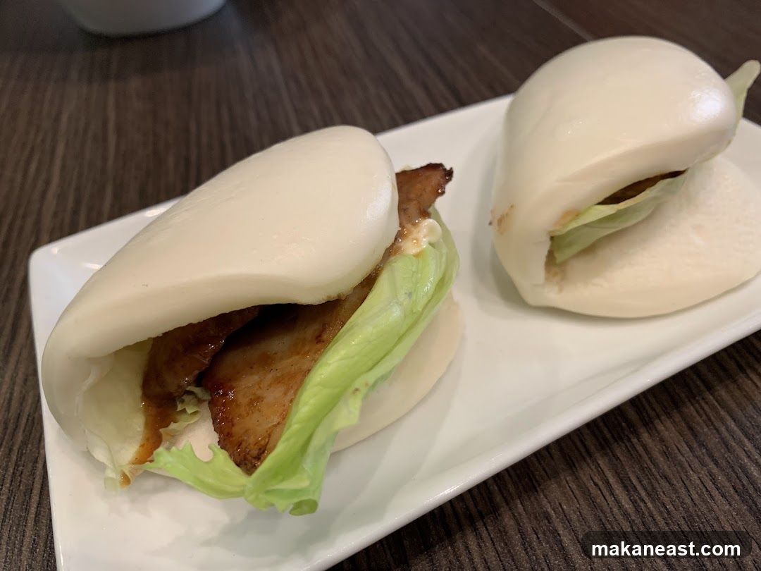 Steamed Buns with Pork and Lettuce