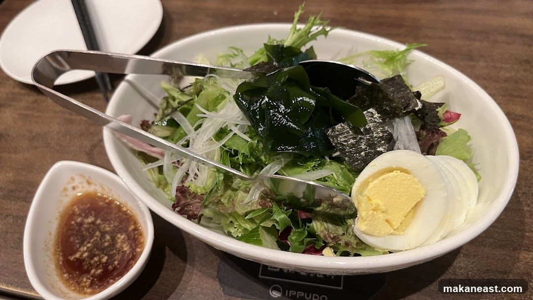 Salad with Egg and Dressing