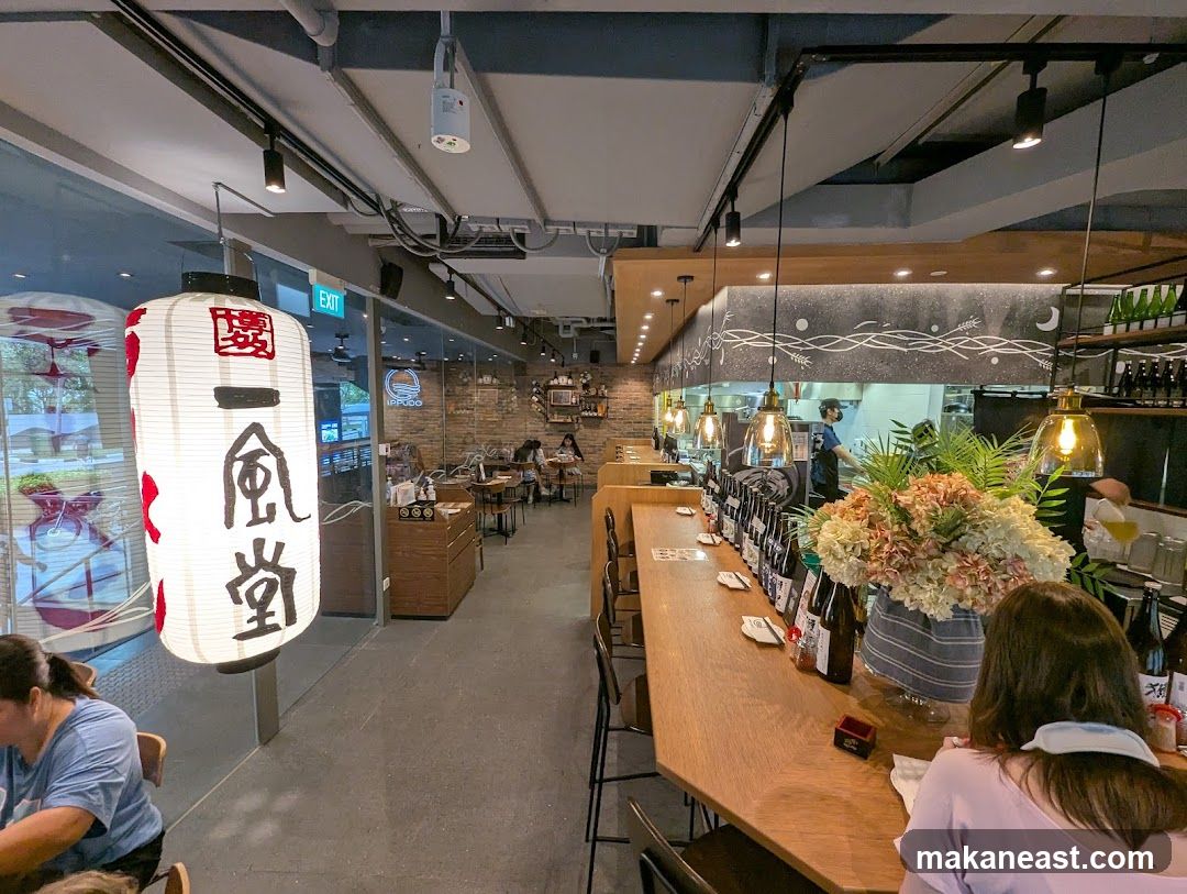 Restaurant Interior with Bar Seating
