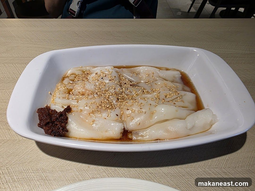 Steamed Rice Rolls with Chili Paste