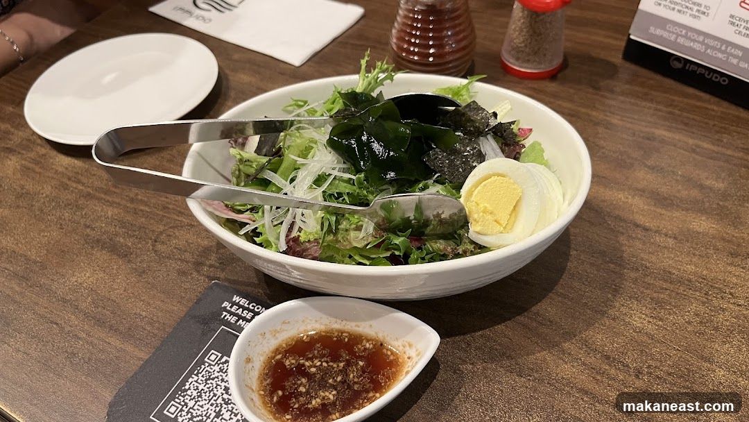 Salad with Egg and Dressing
