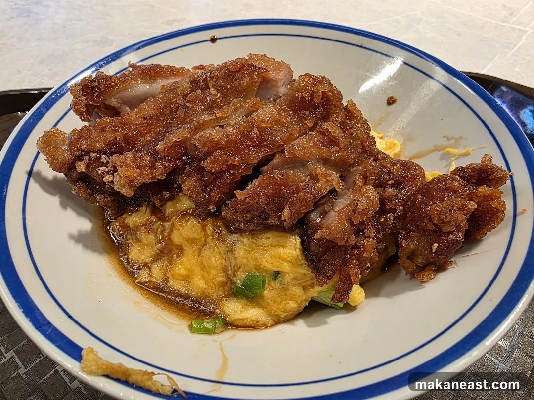 Fried Pork Cutlet with Scrambled Eggs