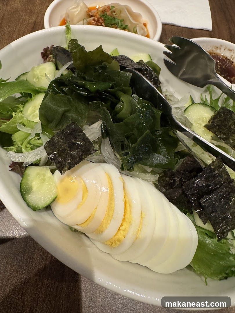 Seaweed Salad with Egg and Cucumber