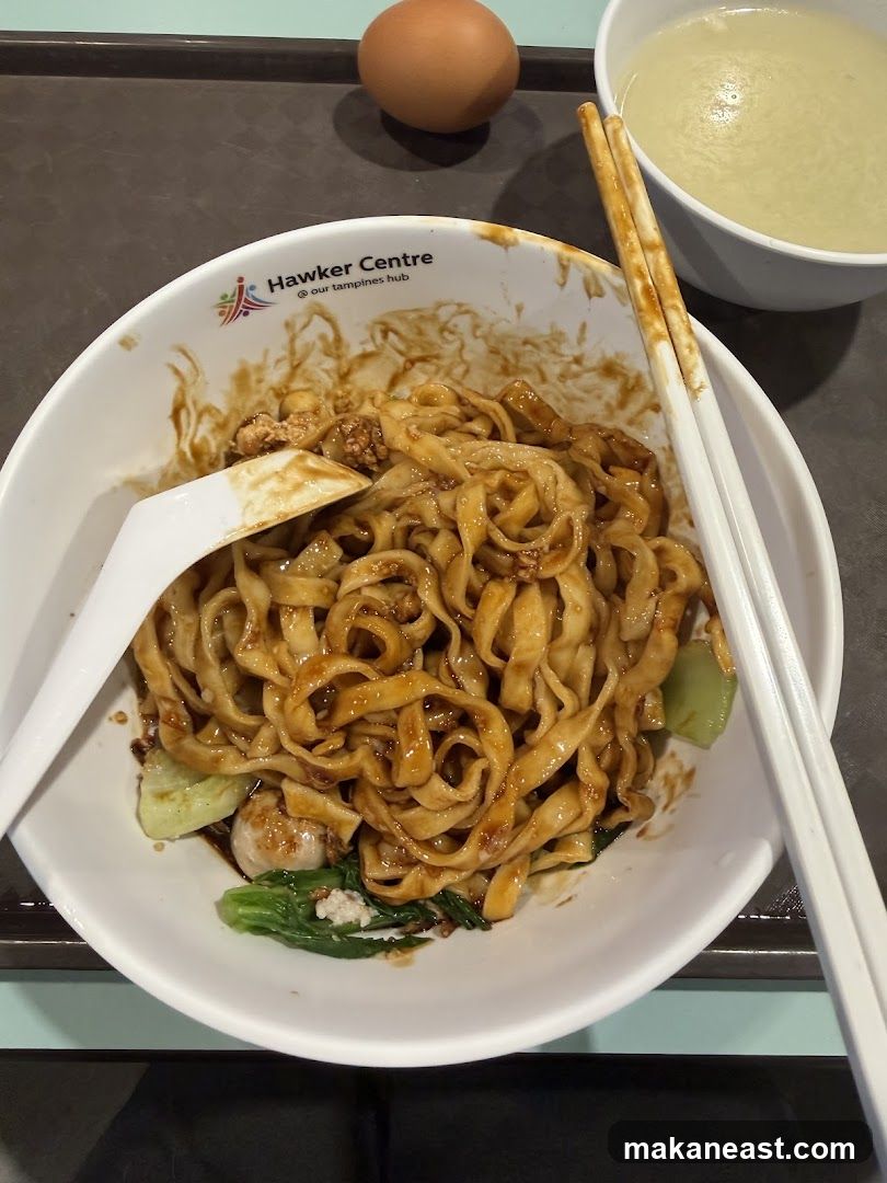 Noodles with Egg and Soup